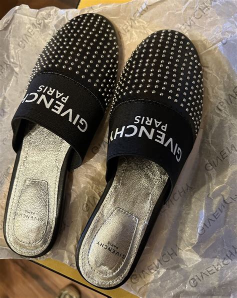 givenchy bedford velvet slippers|Givenchy slides for women.